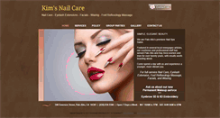 Desktop Screenshot of kimsnailcare.com